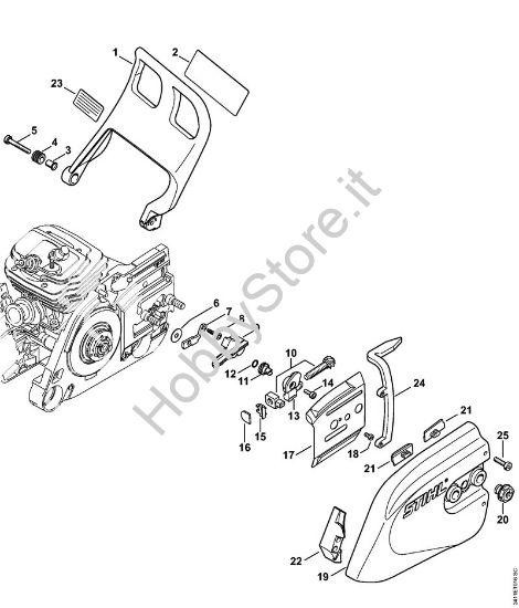 Protezione mano, Coperchio rocchetto catena GS 461 GS 461 brand Stihl